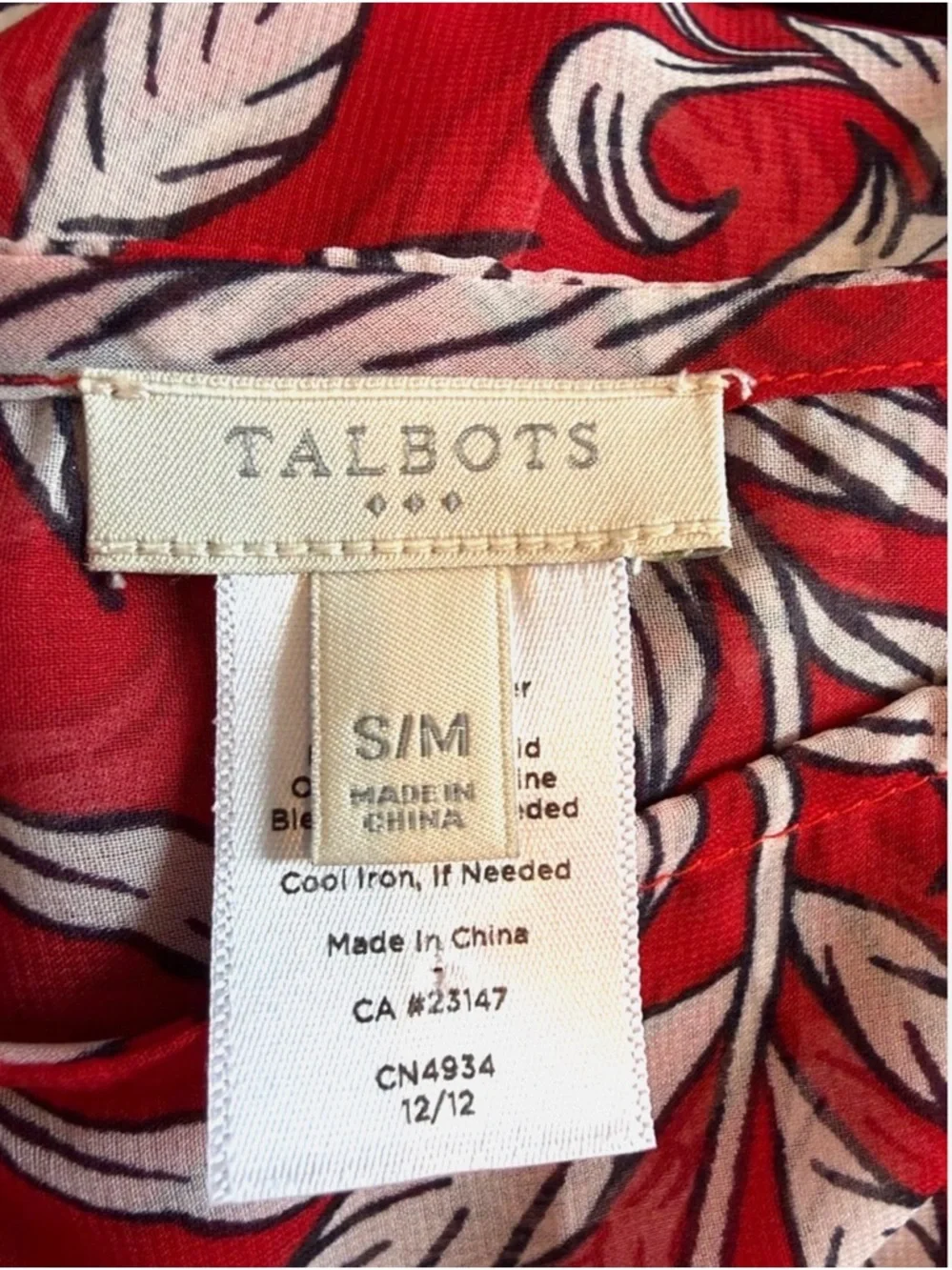 Talbots sheer poncho